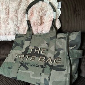 Marc Jacobs Green Camouflage Tote